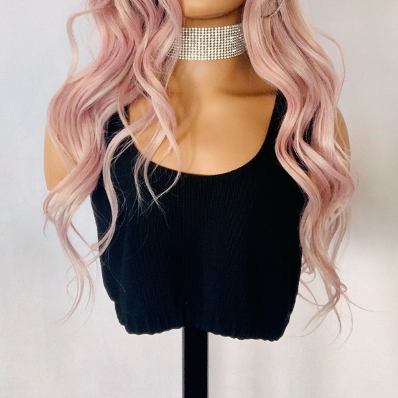 Very Pretty “Put On & Go” Pearl Pink 28” Premium Fiber Headband Wig - Picture 5 of 9